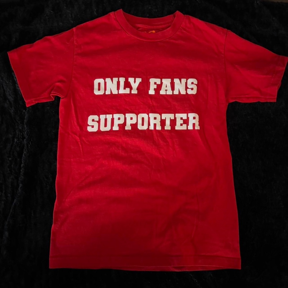 “OnlyFans Supporter” Red T-Shirt